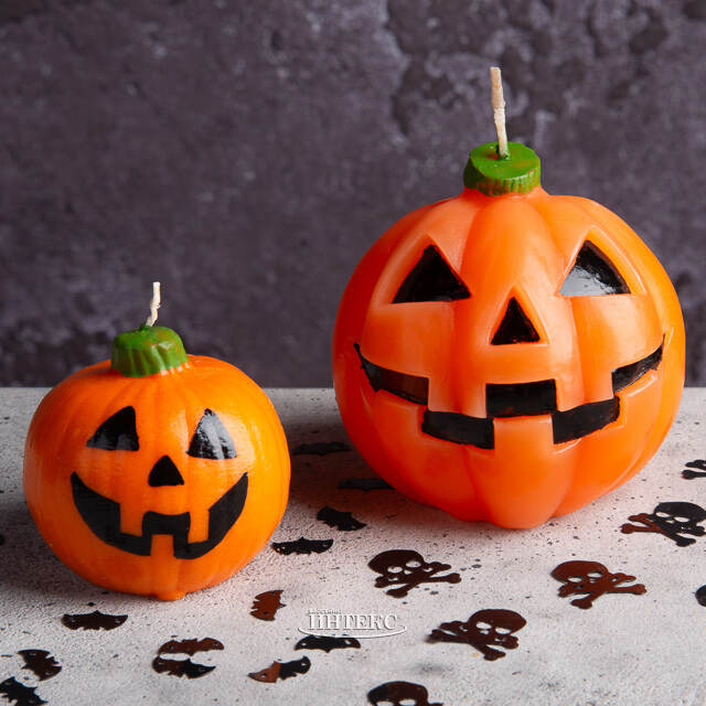 Декоративная свеча Джек-фонарь 9 см Омский Свечной