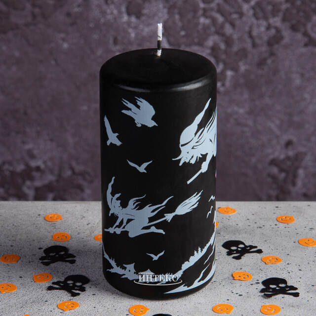 Декоративная свеча Хэллоуин - Ночной полет 13 см Омский Свечной