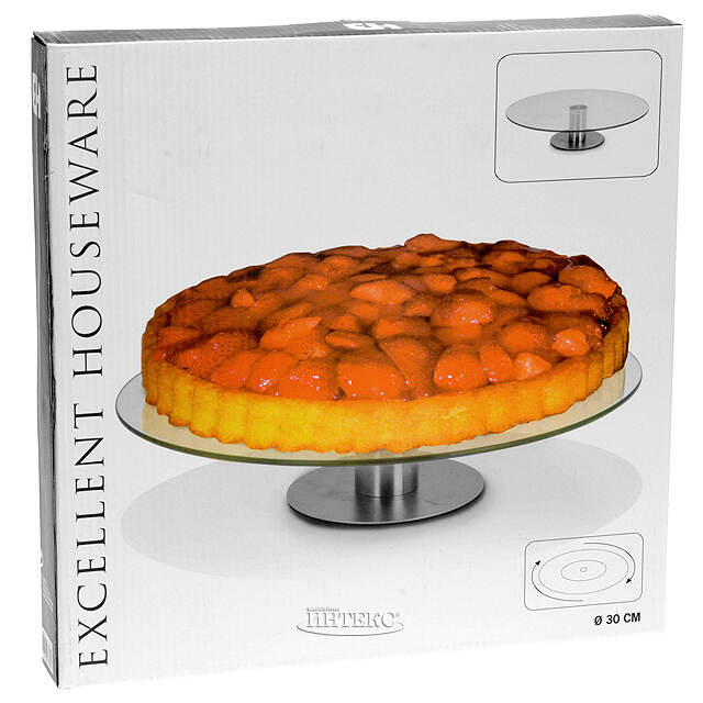 Тортница Сьюзен 30 см, стекло Koopman