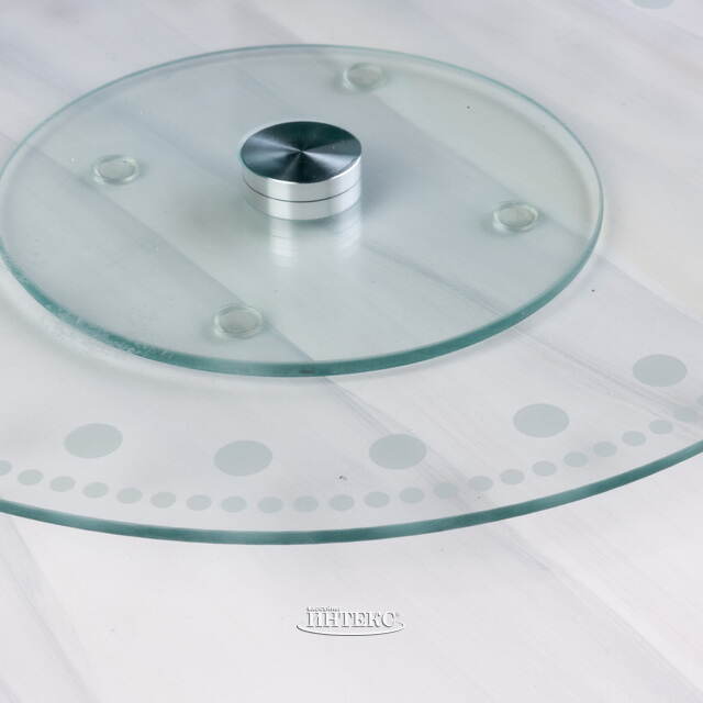 Крутящееся блюдо для сервировки Ламингтон 30 см, стекло Koopman