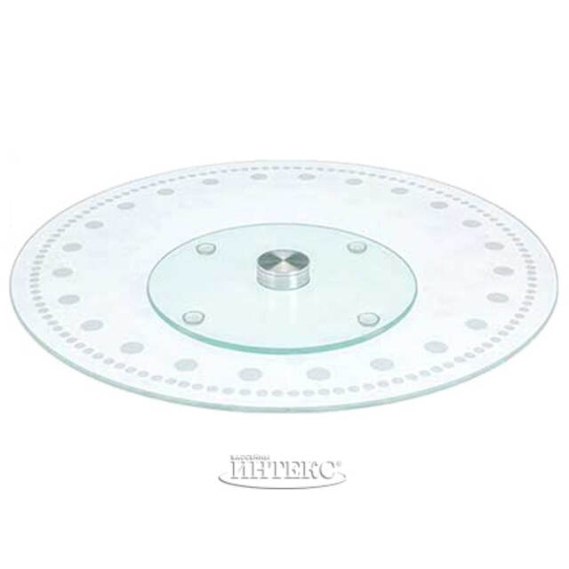 Крутящееся блюдо для сервировки Ламингтон 30 см, стекло Koopman