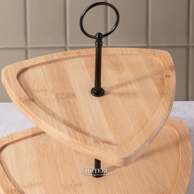 Этажерка для закусок Маддалена 24 см, двухъярусная Koopman