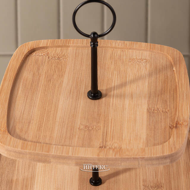 Этажерка для закусок Биргит 24 см, двухъярусная Koopman