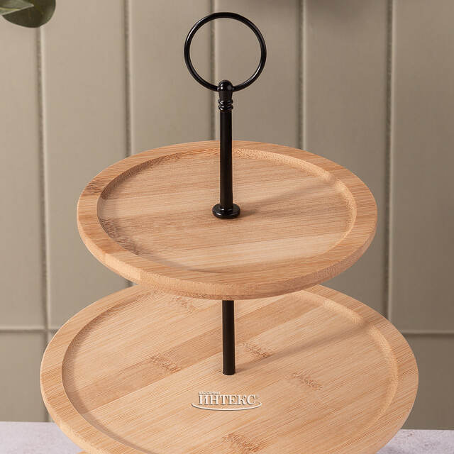 Этажерка для закусок Теофила 34 см, трехъярусная Koopman