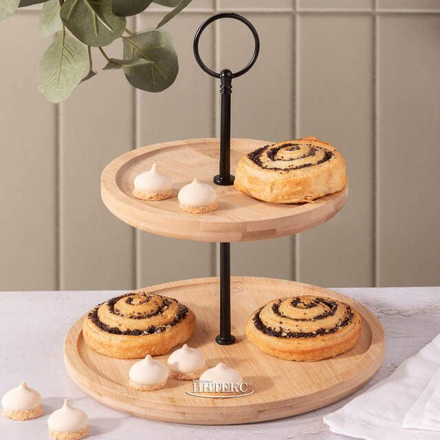 Этажерка для закусок Теофила 24 см, двухъярусная Koopman