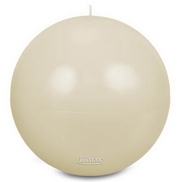 Свеча шар Redondo 20 см слоновая кость Омский Свечной