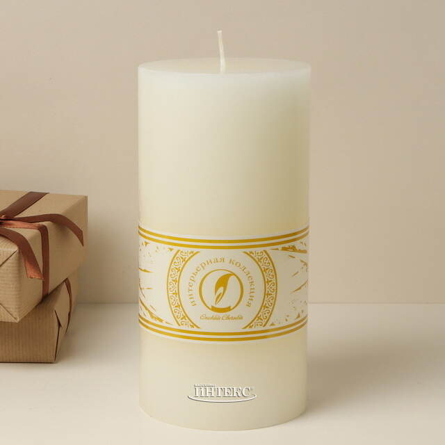 Декоративная свеча Ливорно 205*100 мм слоновая кость Омский Свечной