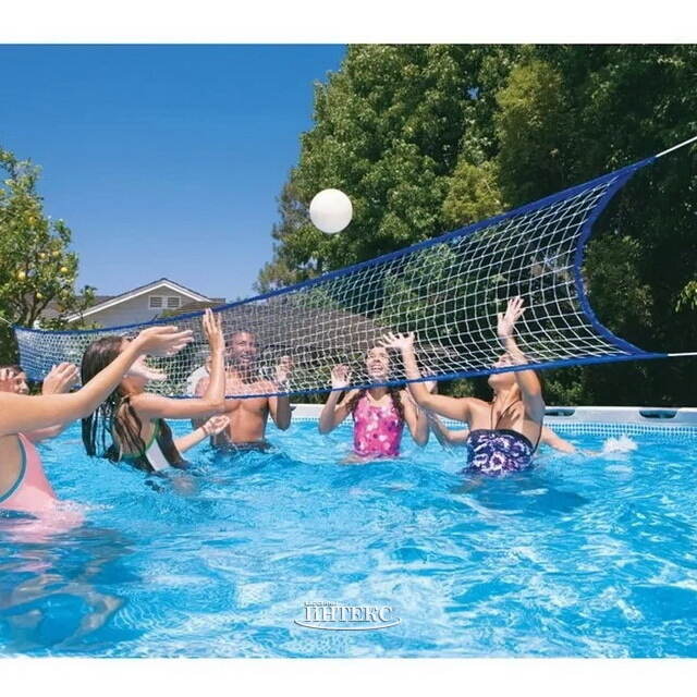 Волейбольная сетка для овальных и прямоугольных каркасных бассейнов 549*274 и 732*366 см INTEX