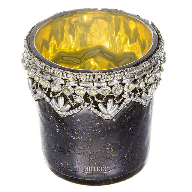 Подсвечник Стакан Старинные Кружева 7.5 см Kaemingk