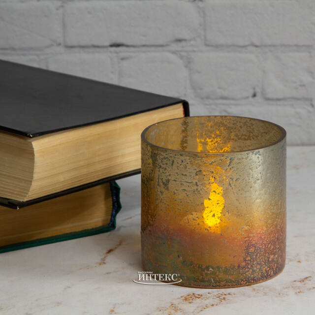 Стеклянный подсвечник Этторе 8 см Kaemingk (Кейминг)