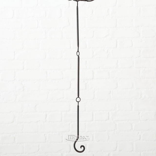 Подвесное кашпо-корзина Blancarde Cuore 56*52 см коричневое, металл Boltze