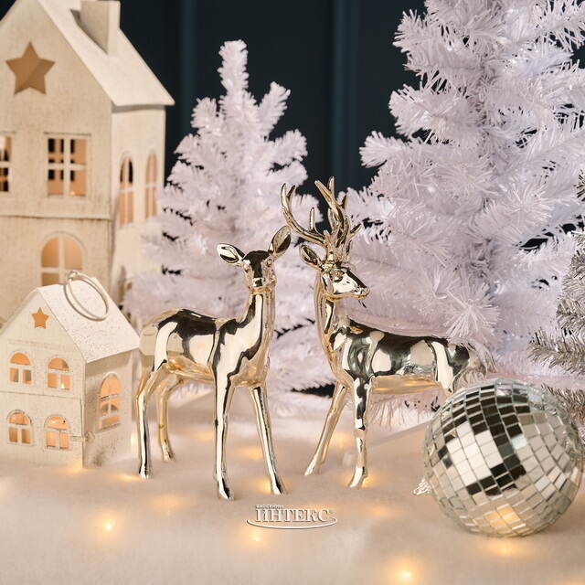 Набор декоративных фигурок Олени - Семейство Тобиа 23 см, 2 шт Boltze