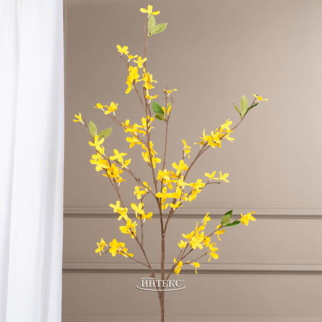 Искусственная ветка Форзиция Анхельм 104 см Boltze (Больтце)