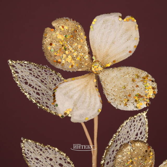 Декоративная ветка Магнолия Геррацци 72 см Winter Deco