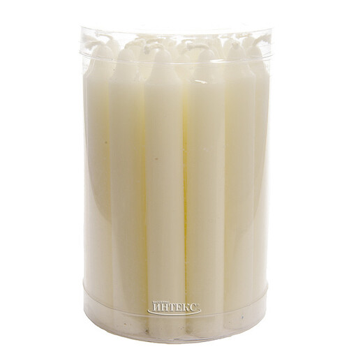 Столовые свечи мини Праздничные, 10.5*1.3 см, 20 шт, белые Kaemingk