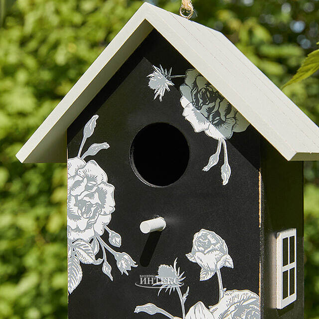 Садовое украшение Скворечник De Fleurs 22*15 см черный купить в
