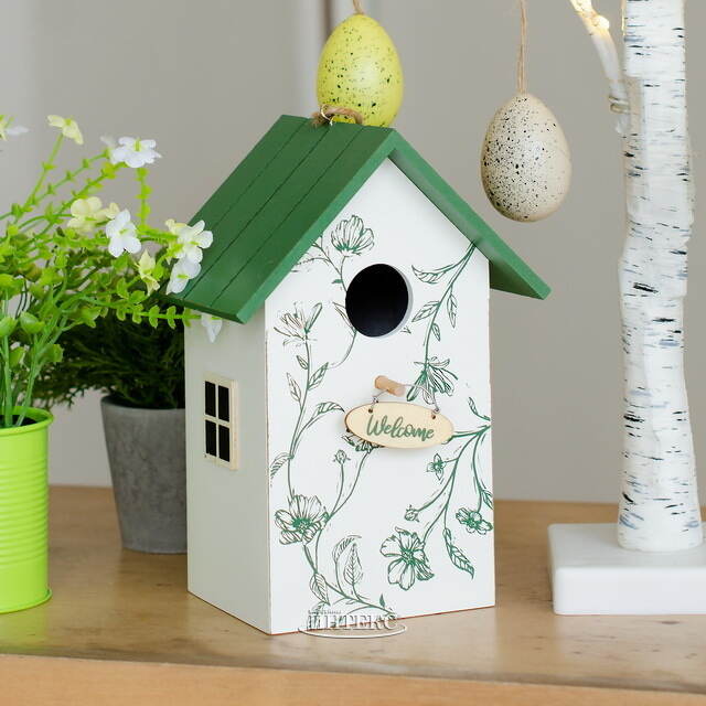 Садовое украшение Скворечник Гринвуд 22*15 см белый Boltze (Больтце)