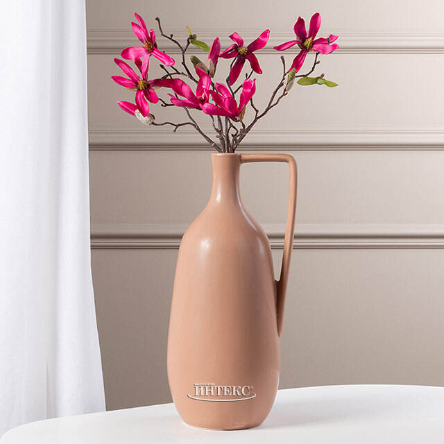 Керамическая ваза Флорино 36 см бежевая Boltze (Больтце)