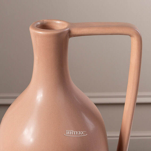 Керамическая ваза Флорино 36 см бежевая Boltze (Больтце)