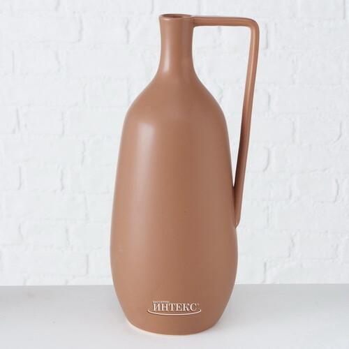 Керамическая ваза Флорино 36 см карамельная Boltze