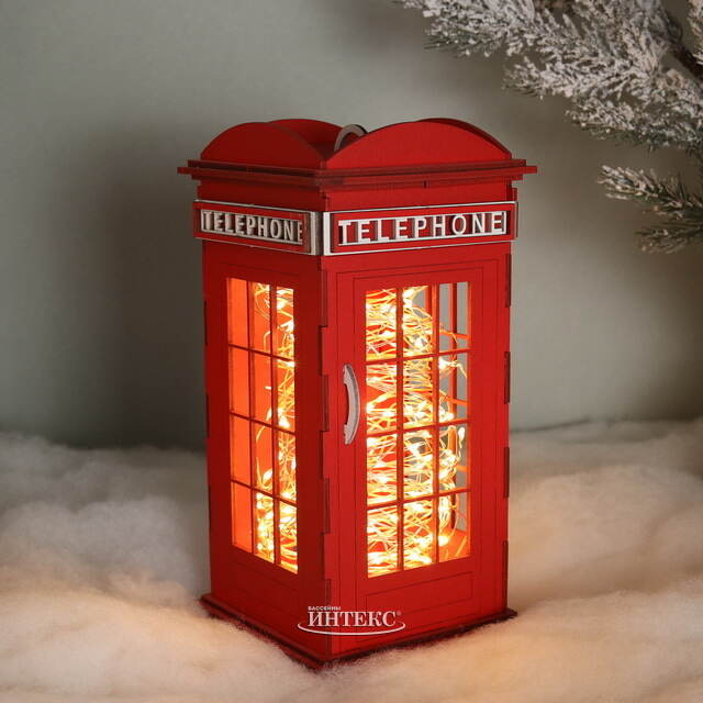 Декоративная фигурка Телефонная Будка - London 24 см Christmas Apple