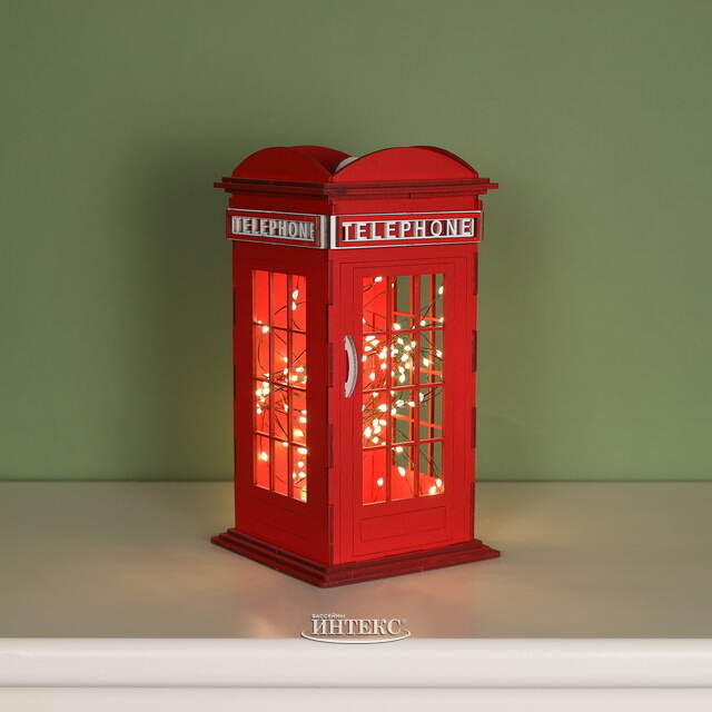 Декоративная фигурка Телефонная Будка - London 24 см Christmas Apple