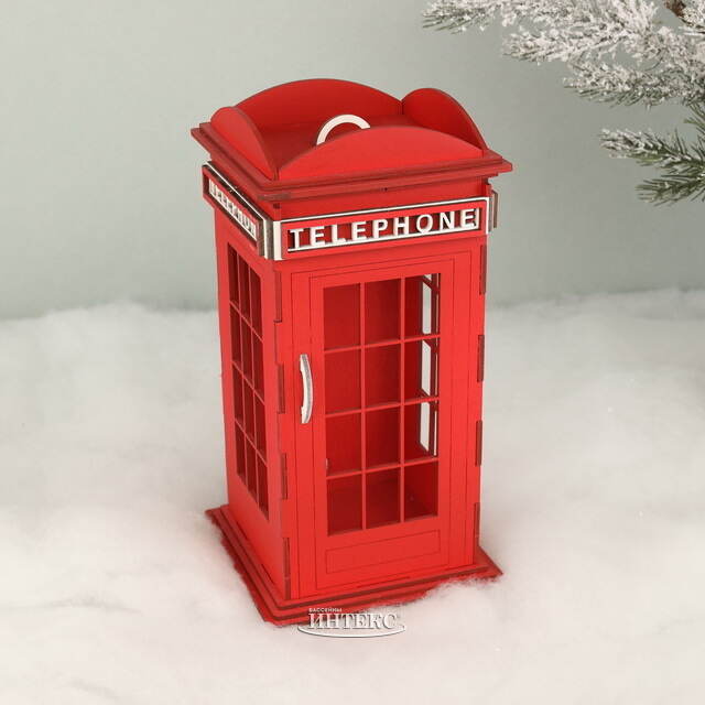 Декоративная фигурка Телефонная Будка - London 24 см Christmas Apple