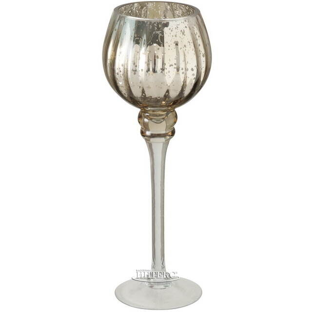 Набор стеклянных подсвечников - бокалов Mulhouse 30 см шампань, 2 шт Boltze (Больтце)