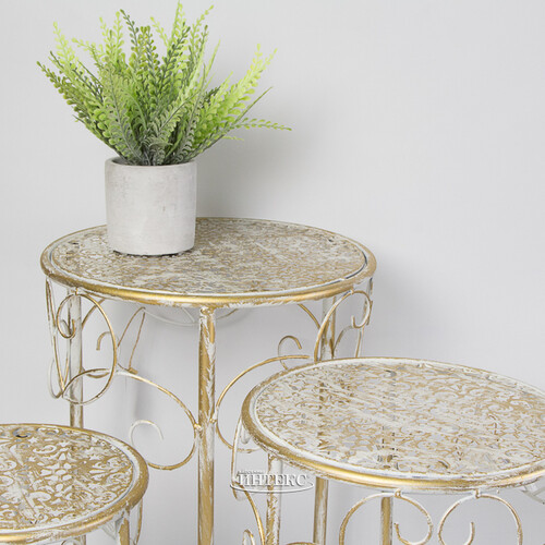 Комплект столиков для цветов Fredrica Ais, 3 шт Boltze