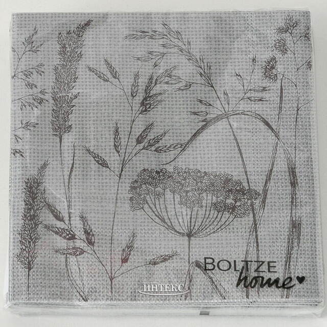 Бумажные салфетки Meadow Dream 17*17 см, 20 шт, дымчатые Boltze