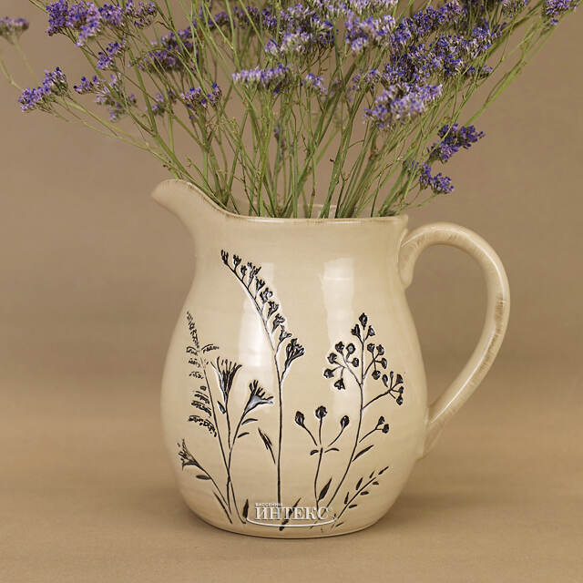 Ваза-кувшин для цветов Ботаника: Цветы 20 см Boltze