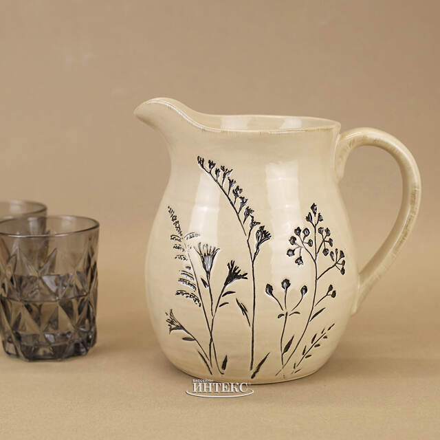 Ваза-кувшин для цветов Ботаника: Цветы 20 см Boltze