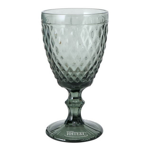 Бокал для вина Шатель 17 см серый, стекло Boltze