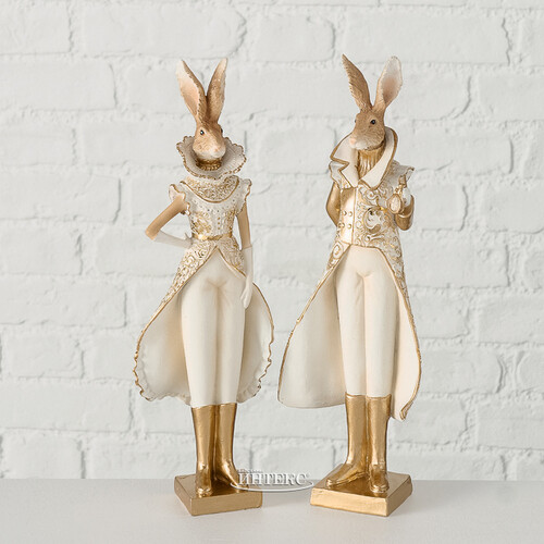 Набор декоративных статуэток Госпожа Присцилла и Господин Меригольд - Хранители Лунолесья 33 см, 2 шт Boltze
