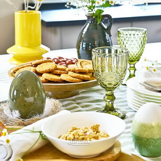 Бокал для вина Монруж 17 см зеленый, стекло Boltze