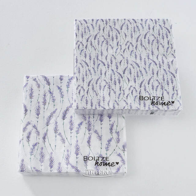 Бумажные салфетки Lavender Secret 17*17 см, 20 шт Boltze (Больтце)