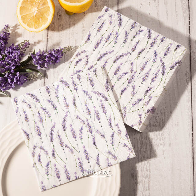 Бумажные салфетки Lavender Secret 17*17 см, 20 шт Boltze (Больтце)
