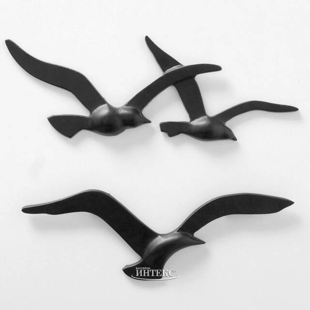 Настенный декор Птицы Black Siam 40 см Boltze