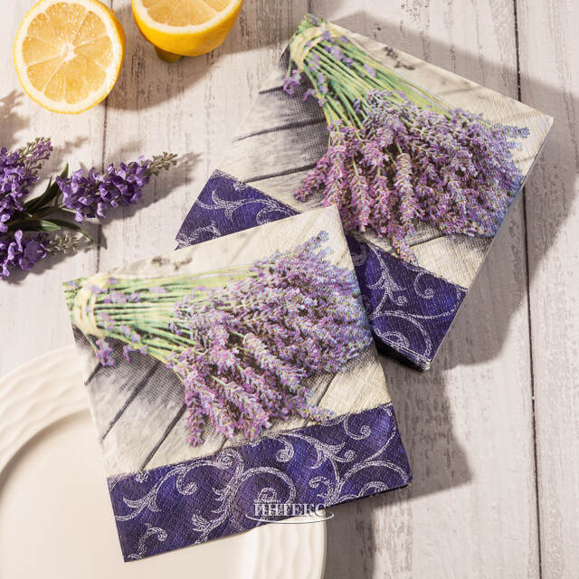 Бумажные салфетки Lavande Luna 17*17 см, 20 шт Boltze