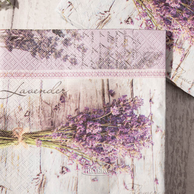 Бумажные салфетки Lavande Leony 17*17 см, 20 шт Boltze