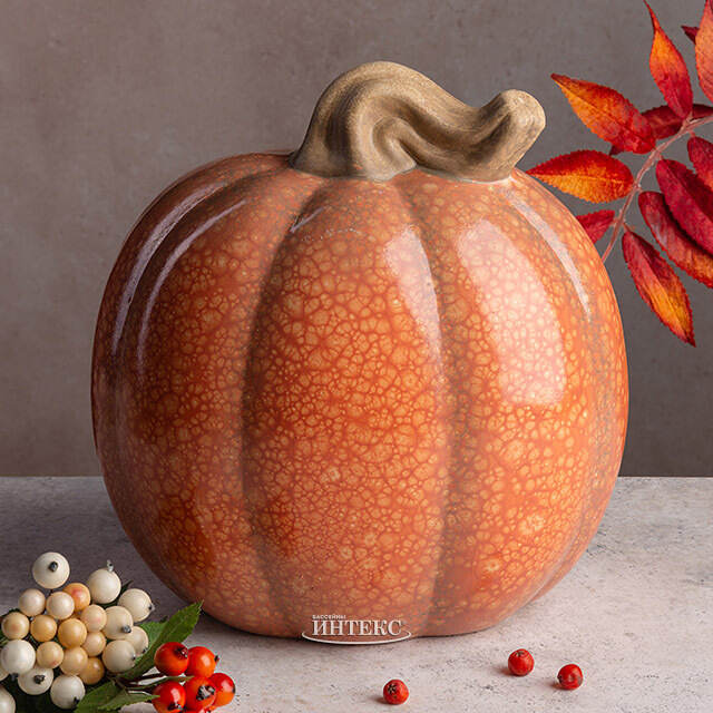 Декоративная фигурка Тыква Джакони 22 см Boltze