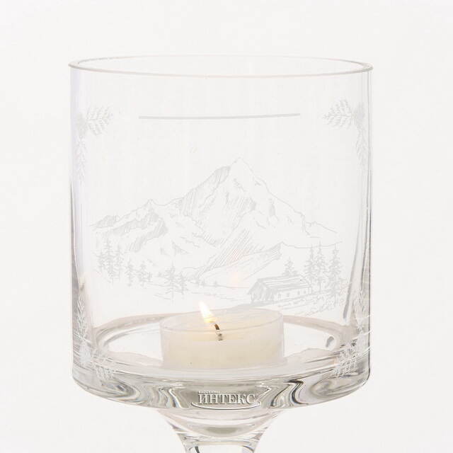 Набор стеклянных подсвечников - бокалов Анданте 30-40 см, 3 шт Boltze