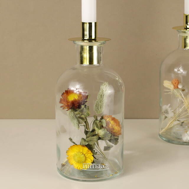 Декоративный подсвечник-бутылка Montebello di Fondo 23 см Boltze (Больтце)