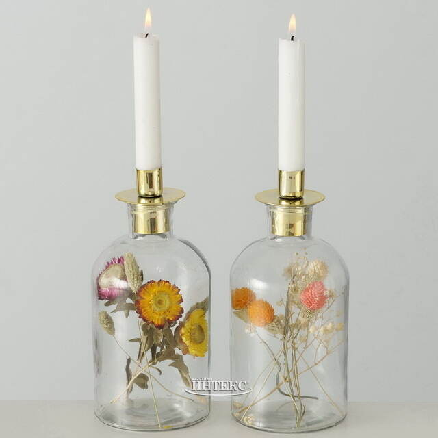 Декоративный подсвечник-бутылка Montebello di Fondo 23 см Boltze (Больтце)