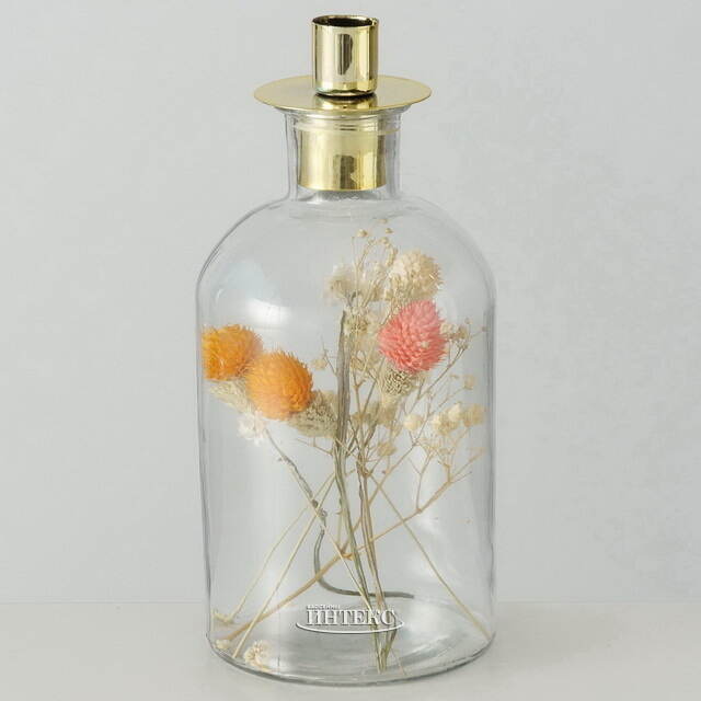 Декоративный подсвечник-бутылка Montebello di Mezzo 23 см Boltze (Больтце)