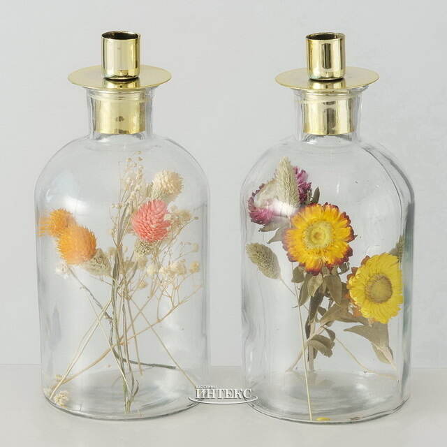 Декоративный подсвечник-бутылка Montebello di Fondo 23 см Boltze (Больтце)