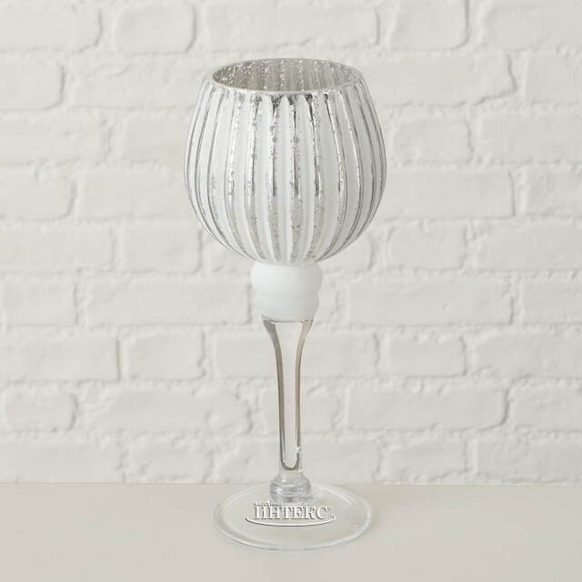 Набор стеклянных подсвечников - бокалов Versalles 25-30 см, 2 шт Boltze (Больтце)