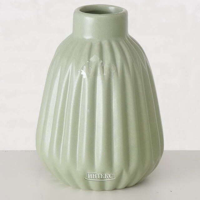 Фарфоровая ваза Маура 12 см эвкалиптовая Boltze (Больтце)