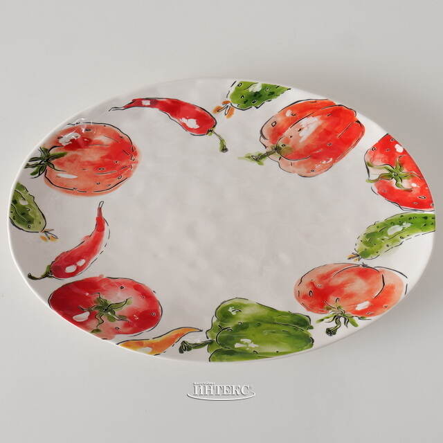Керамическая тарелка Armando Tomato 39 см Boltze (Больтце)