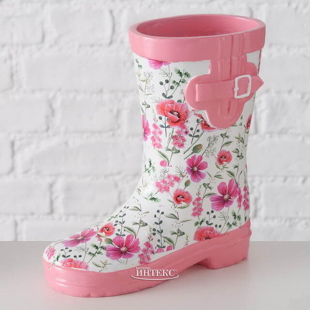 Декоративное кашпо Сапожок Эмили 17*15 см Boltze